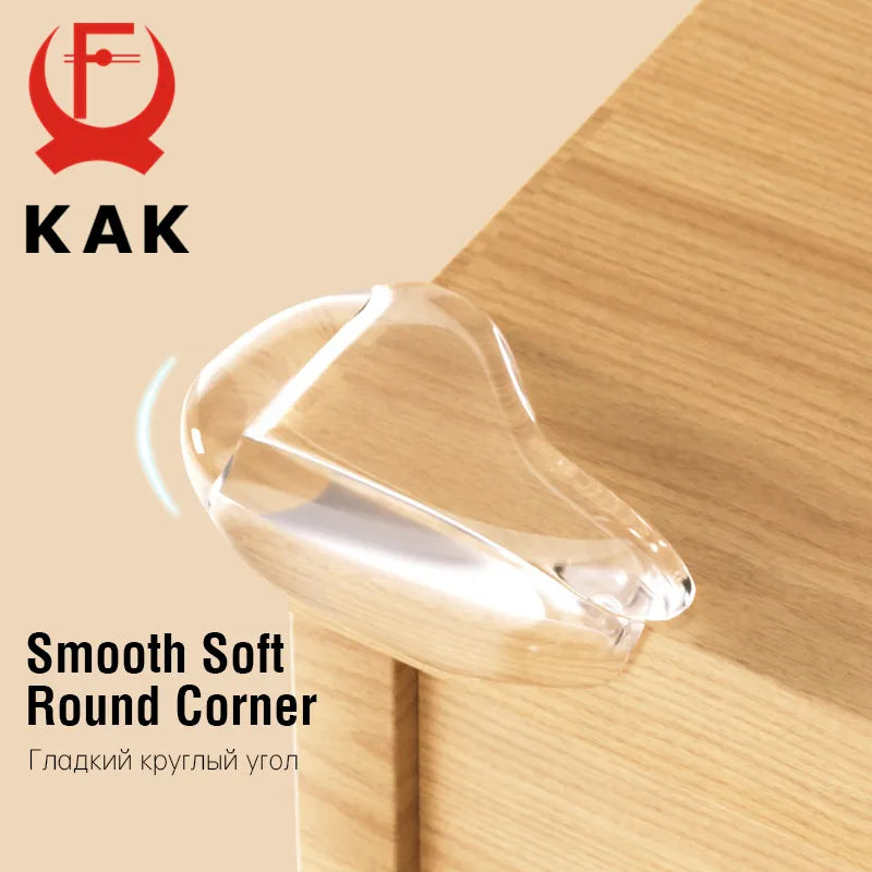 Home safety solution: 4 clear silicone corner guards for furniture bump protection & child safety.