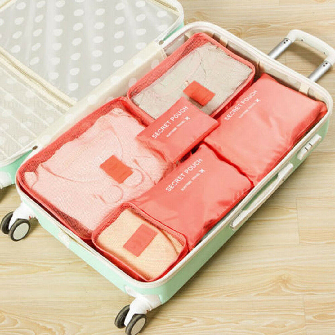 Smart travel storage bags: waterproof and space-saving, perfect for the modern unisex traveler.
