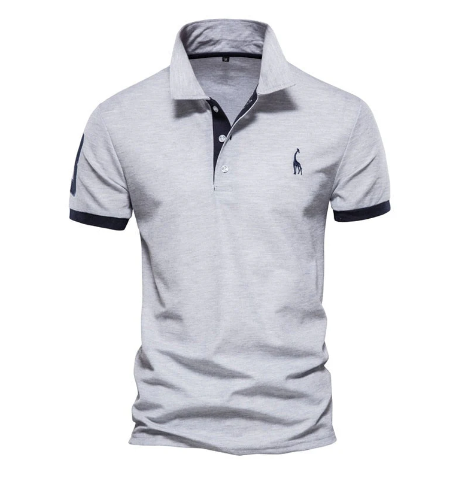 Stylish men's classic polo shirt with button-up detail, ideal for men's fashion and comfortable casual wear.