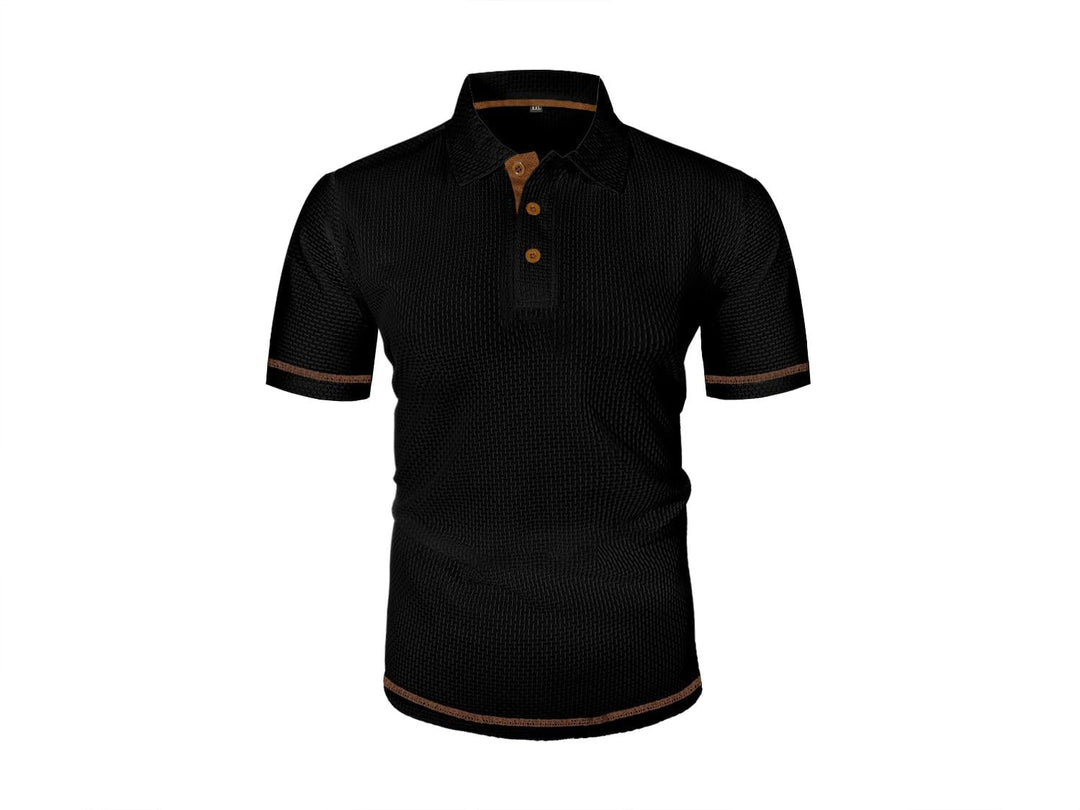 Breathable men's polo shirt with a modern fit. Lightweight fabric for smart casual, travel, and daily wear.