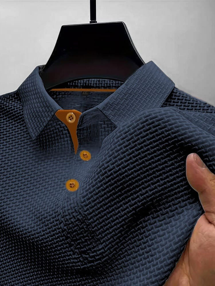 Versatile men's breathable polo shirt. Modern fit, suitable for smart casual, daily wear, or travel.