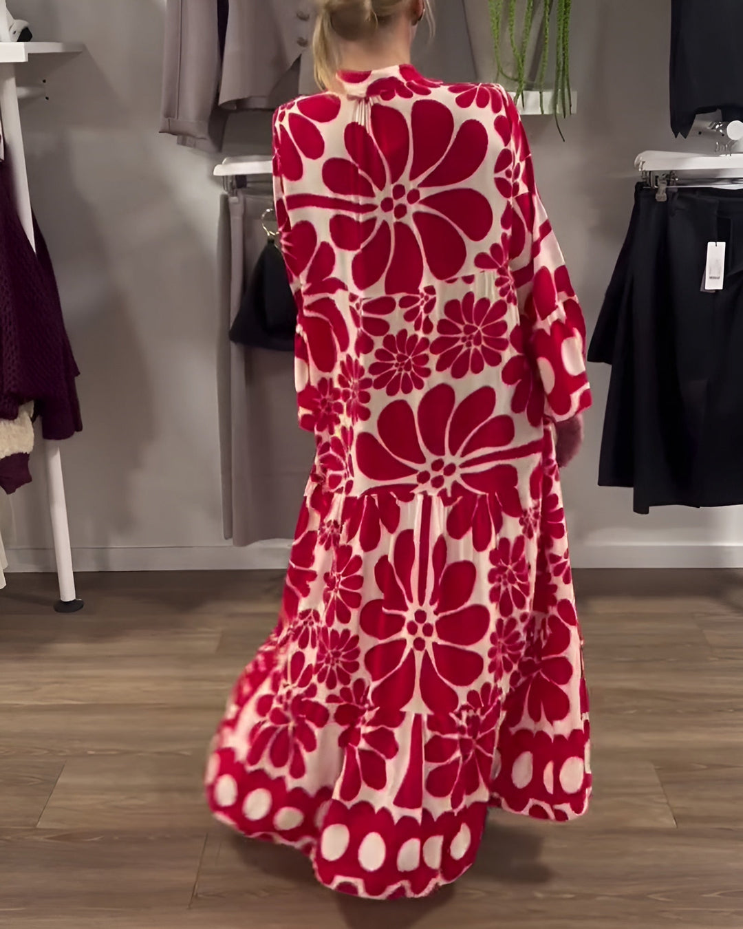 Elegant Printed Maxi Dress