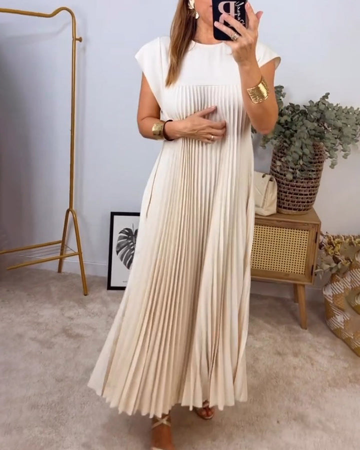Women's Pleated Maxi Dress