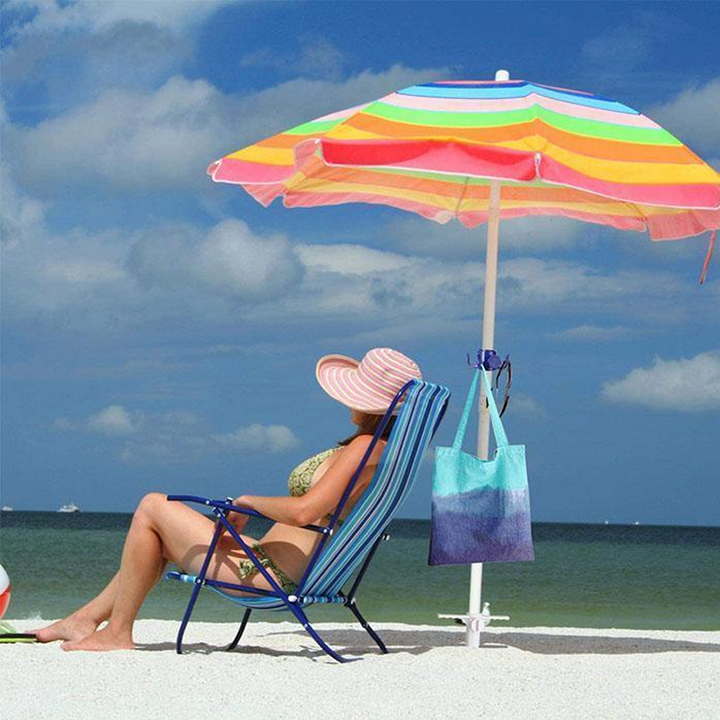 Durable sand anchor for beach umbrellas, providing windproof stability and lasting outdoor use.