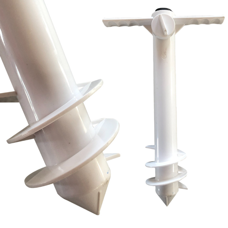 Essential beach umbrella anchor. Wind-resistant and durable for secure sand placement. Outdoor stability.