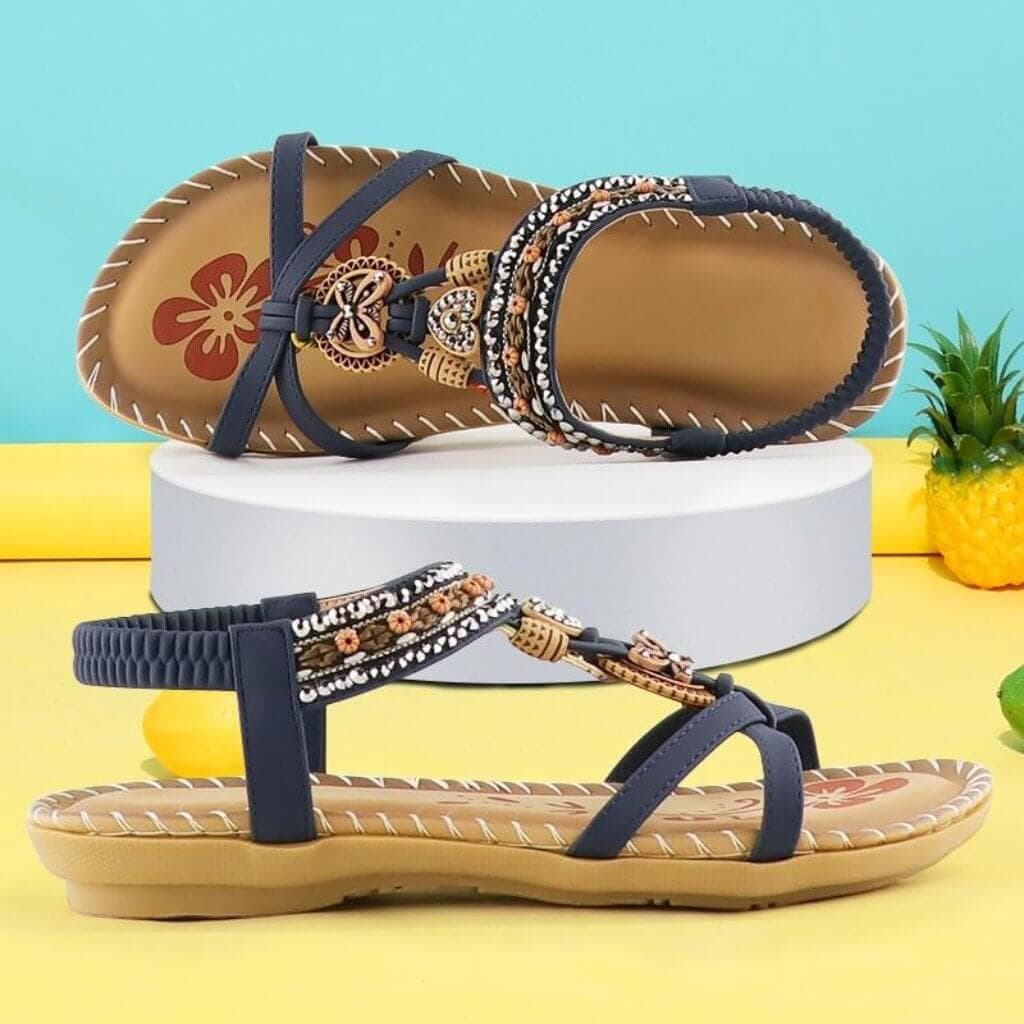 Women's Platform Sandals with Elastic Band