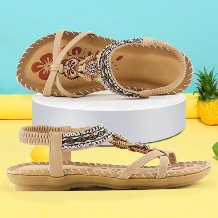 Women's Platform Sandals with Elastic Band