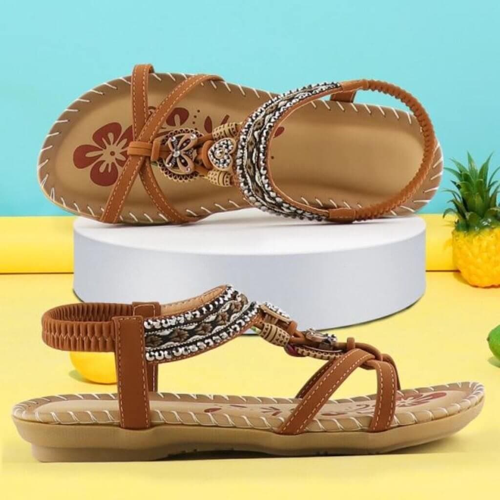 Women's Platform Sandals with Elastic Band