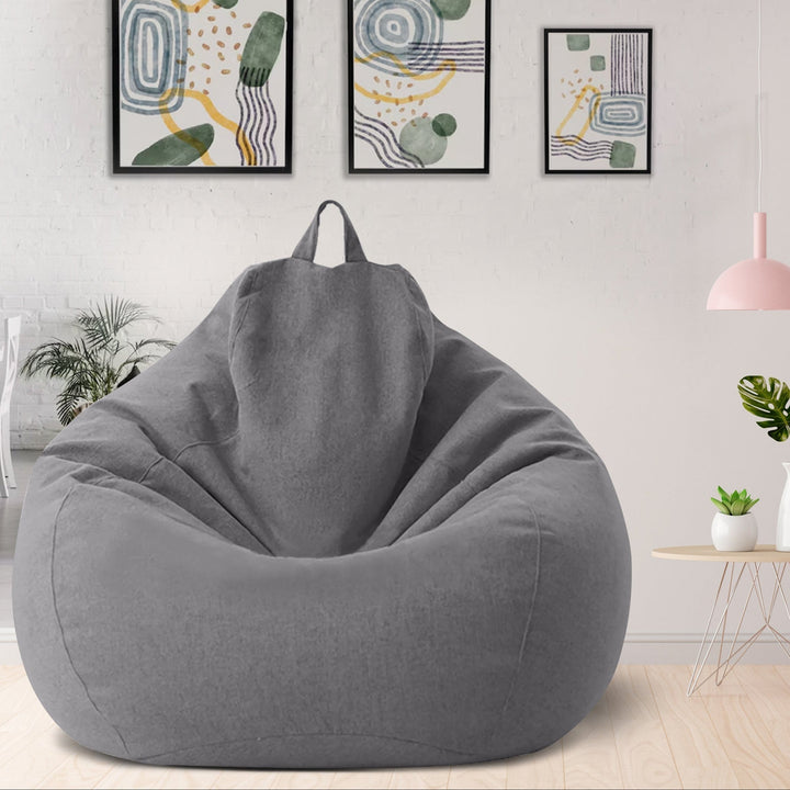 Modern ergonomic bean bag cover, soft polyester, ultimate comfort for any home decor style.