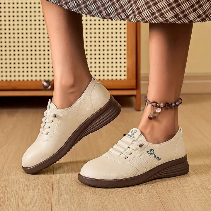 Beatrix | Women's Orthotic Slip On Comfort Shoes - Beige - Image 9