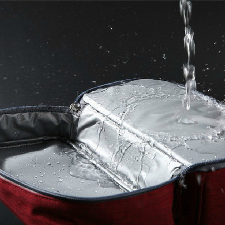 Durable unisex waterproof hanging toiletry bag, a multi-compartment organizer for hassle-free travel packing.