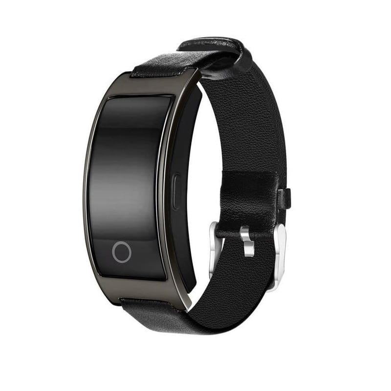 Gold unisex smart health watch, wrist monitor with accurate blood pressure & heart rate tracking.