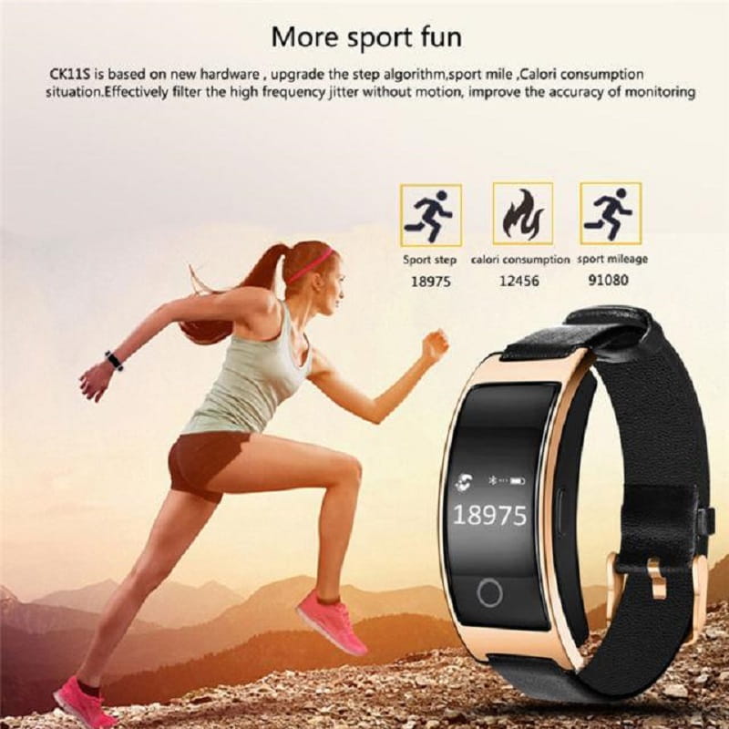Black unisex smart watch for health tracking, fitness, and heart rate monitoring. Modern wearable tech.