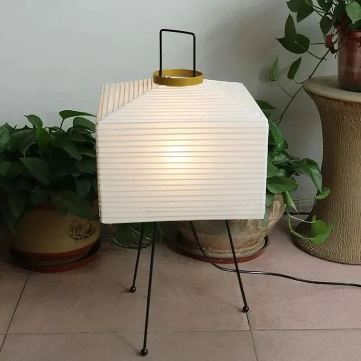 Elegant Japanese aesthetic floor lamp, perfect modern lighting for a minimalist living room or cozy bedroom.