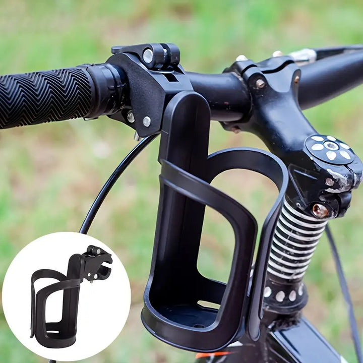 Universal bike bottle holder, a cycling accessory for bicycles, ensures secure hydration on every ride.