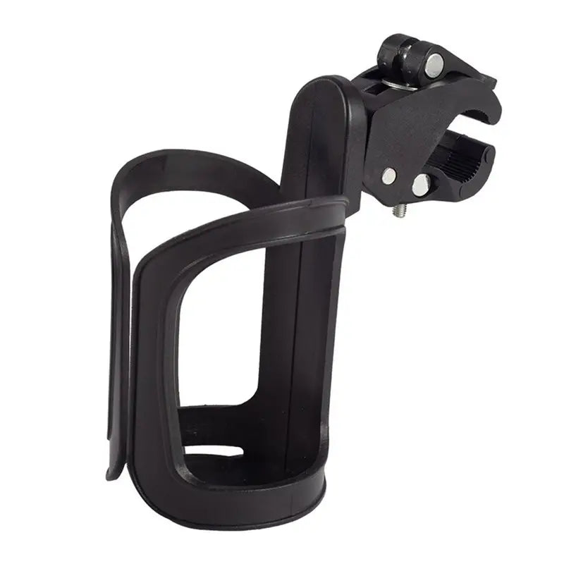 Durable water bottle cage with universal mount, essential bike gear for cyclists to stay hydrated.