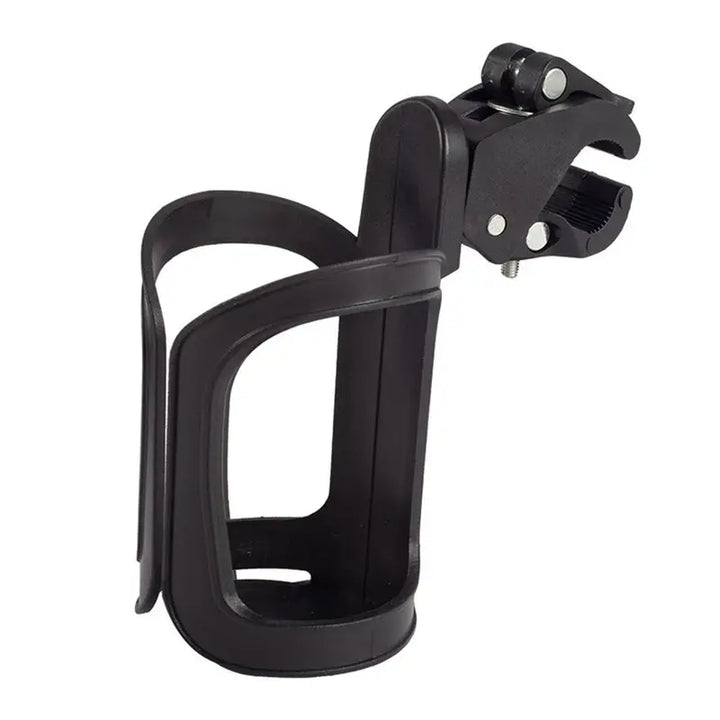 Durable water bottle cage with universal mount, essential bike gear for cyclists to stay hydrated.