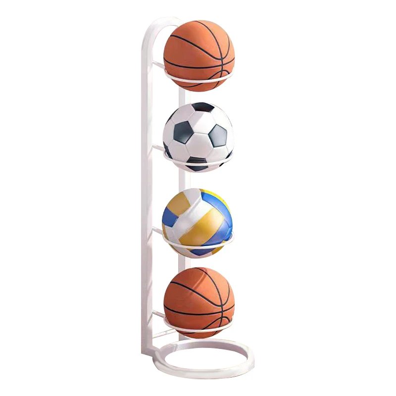 White sports ball storage solution, perfect for toy organization.