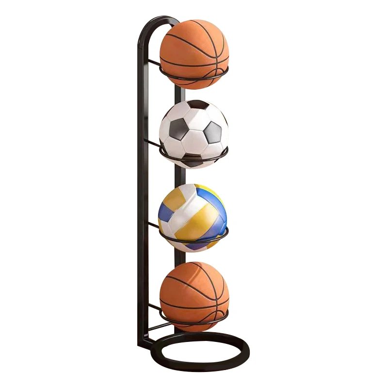 Versatile sports gear organizer rack for home, gym, or garage.