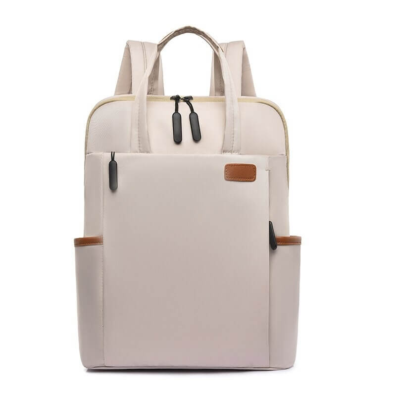 Black unisex anti-theft travel backpack, water-resistant & secure for daily commute and school.