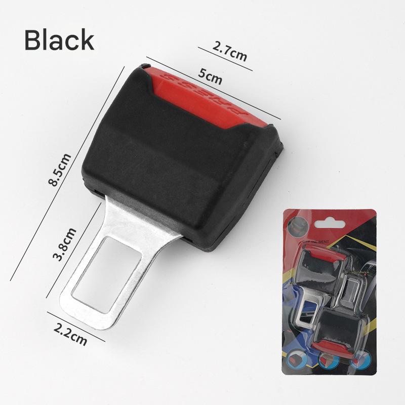 Universal fit black auto accessory: secure and comfortable car seat belt extender