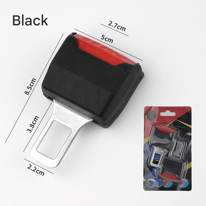 Universal fit black auto accessory: secure and comfortable car seat belt extender