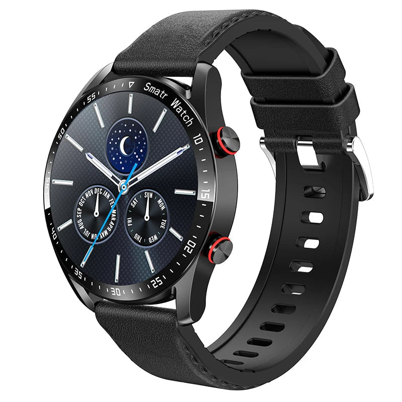 Close-up of Smart Health Watch sensors tracking heart rate, blood sugar, & activity for monitoring.