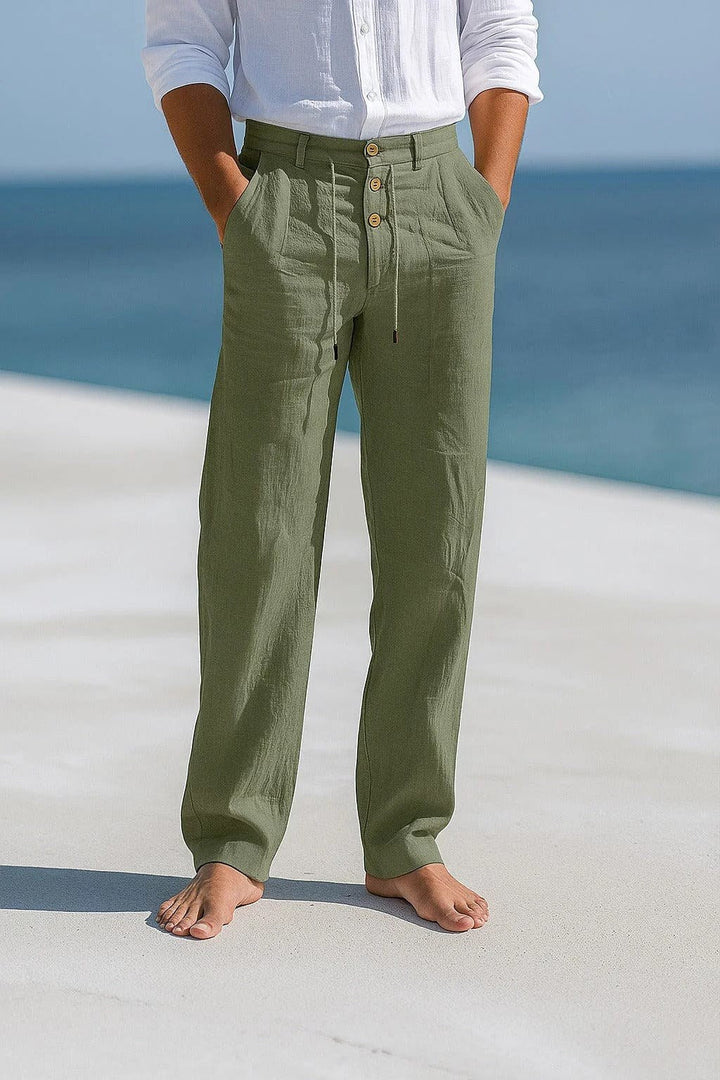 Men's casual wear summer trousers, featuring a relaxed fit and breathable fabric for ultimate comfort.