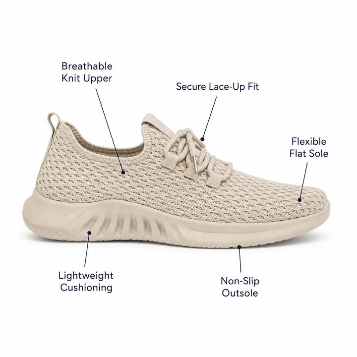 Casual women's flats, designed for maximum comfort and ergonomic foot support.