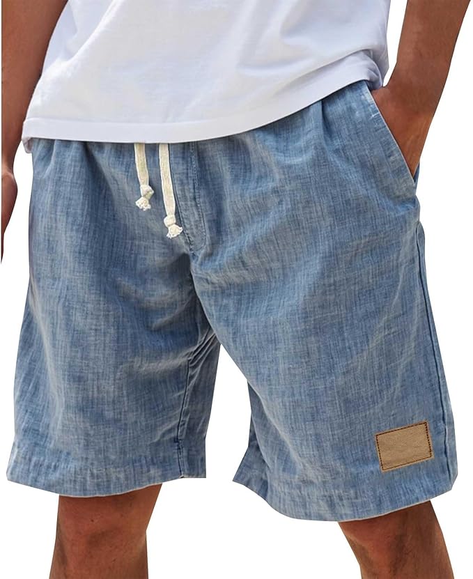 Men's vacation shorts, lightweight, breathable, and perfect for warm-weather travel and relaxation.