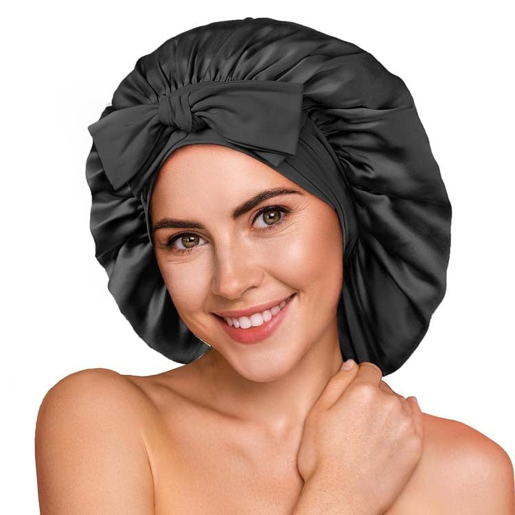 Women's adjustable hair bonnet for frizz & tangle protection. Sleep cap for smooth, healthy hair & beauty sleep.