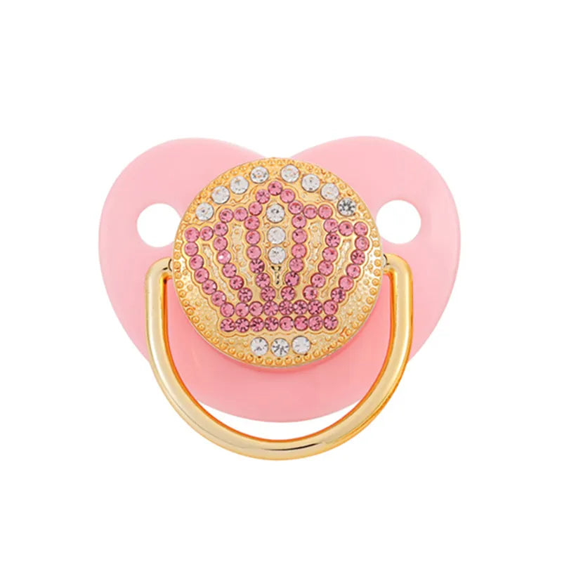 Gentle silicone pacifier for infants, providing soothing comfort for newborns.
