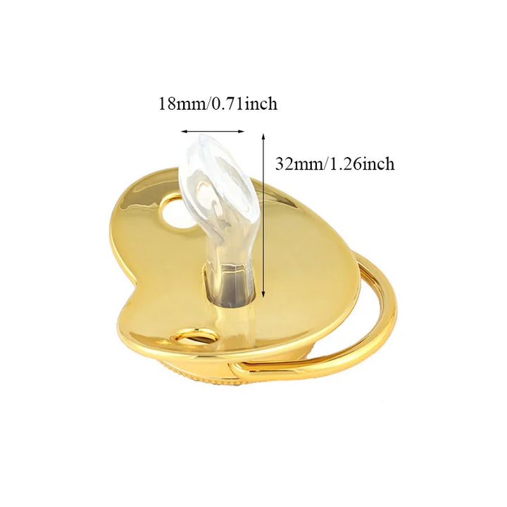Soft silicone pacifier for infants, designed for gentle soothing and natural comfort.