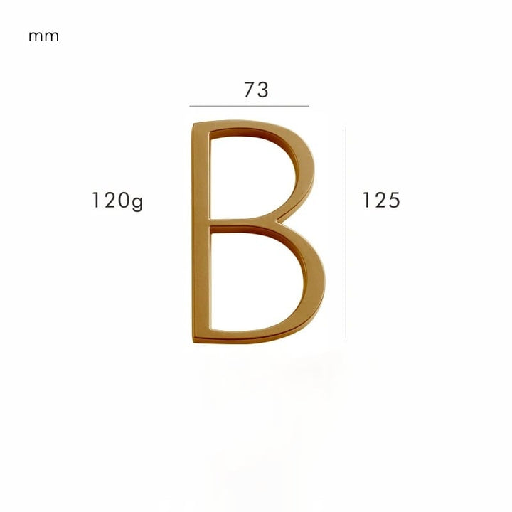 Rectangular brass address sign with elegant satin finish, easy to mount on any home exterior.