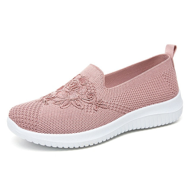 Fashionable ladies' BreezeWalk sandals with intricate embroidery & breathable design for ultimate summer comfort.