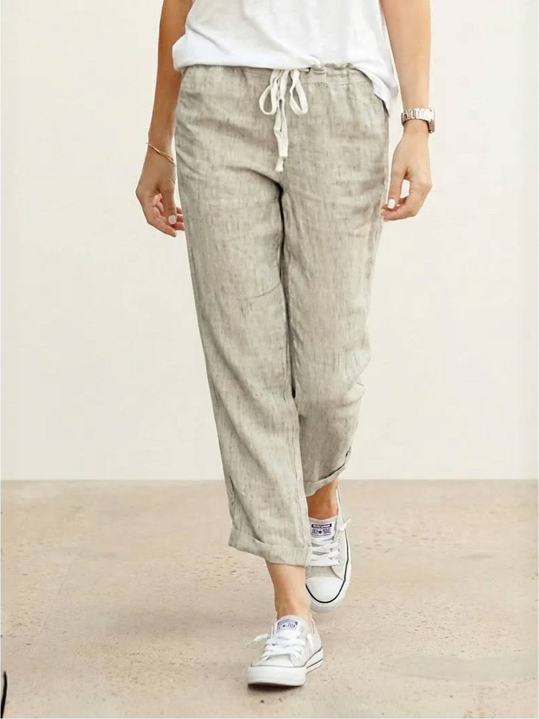 Women's Linen Drawstring Pants