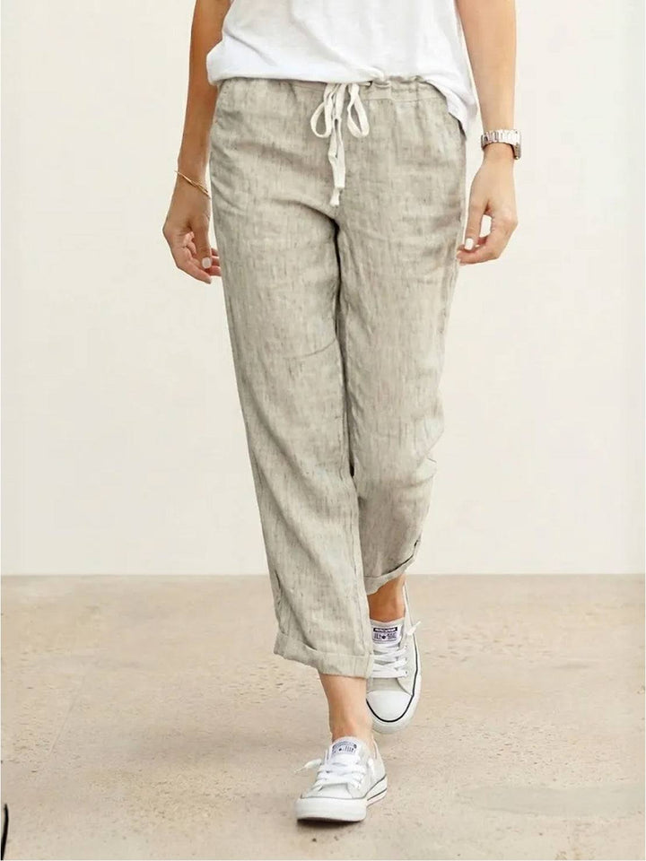 Women's Linen Drawstring Pants