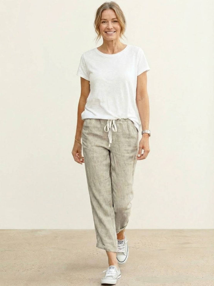 Women's Linen Drawstring Pants