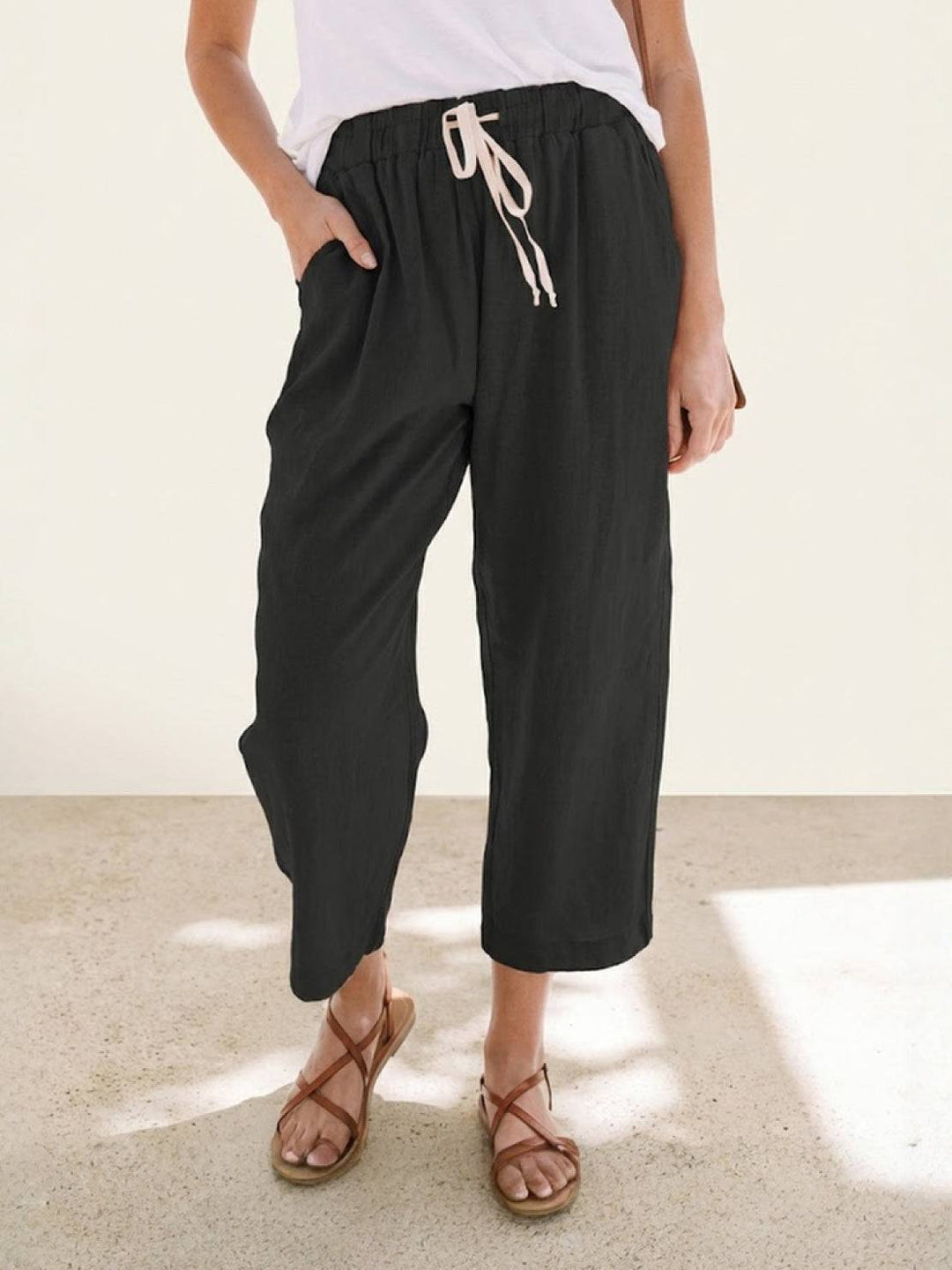 Women's Linen Drawstring Pants