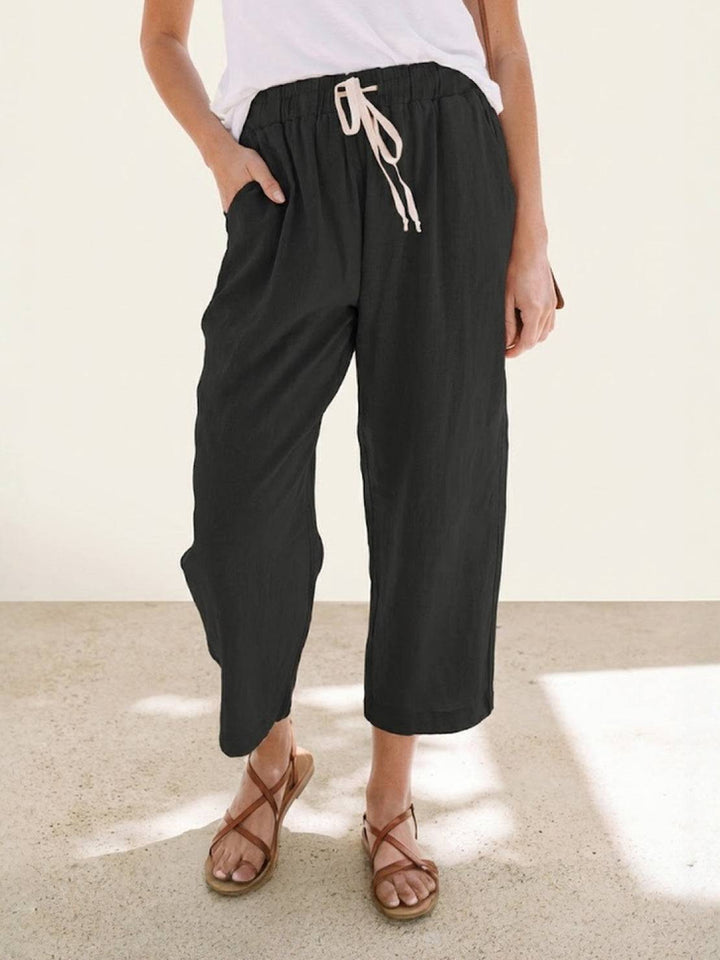 Women's Linen Drawstring Pants