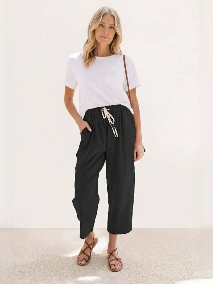 Women's Linen Drawstring Pants