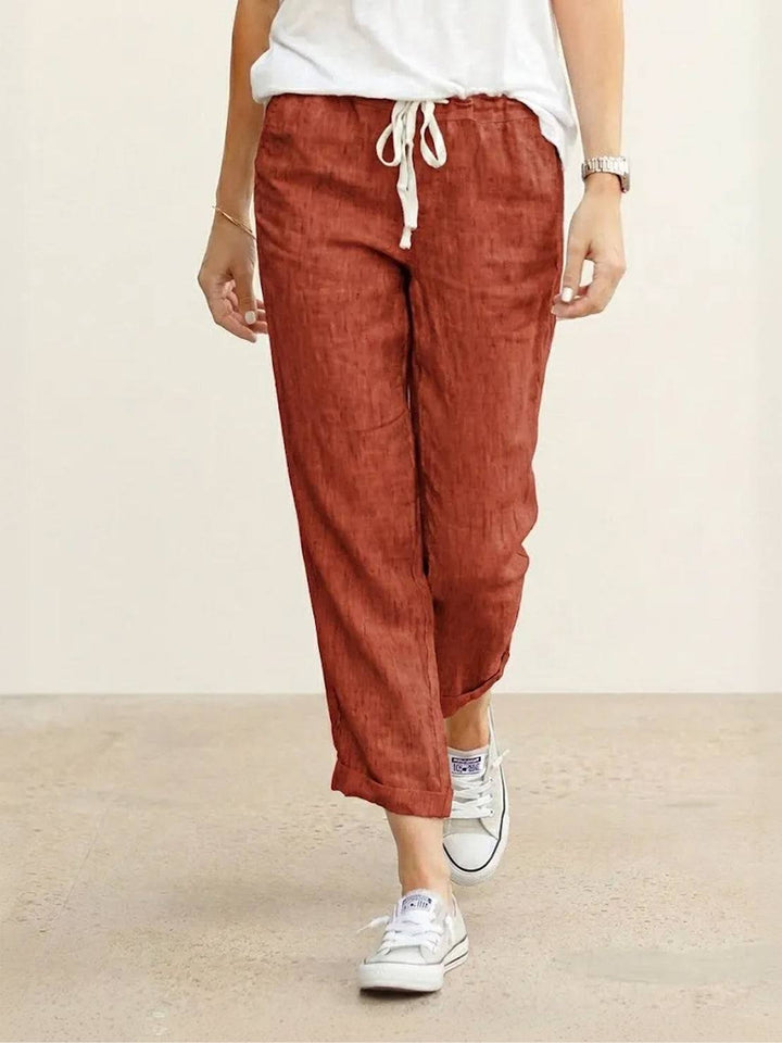 Women's Linen Drawstring Pants
