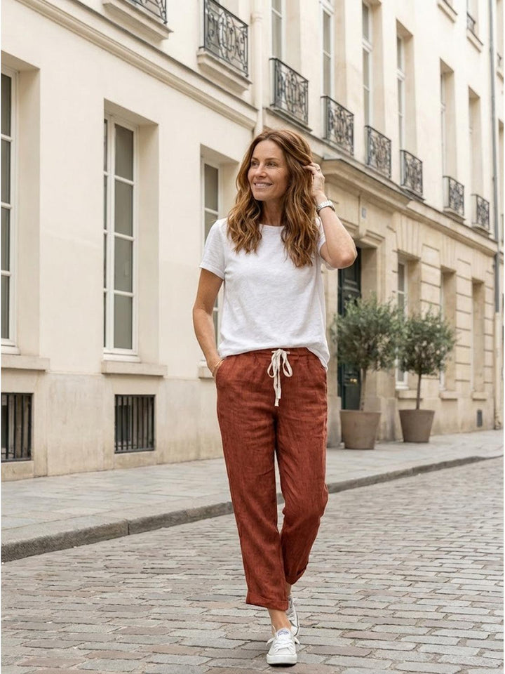 Women's Linen Drawstring Pants