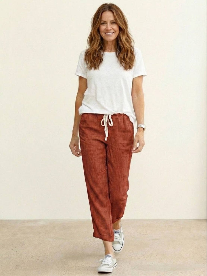 Women's Linen Drawstring Pants