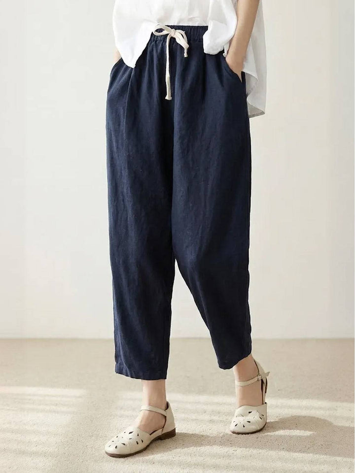 Women's Linen Drawstring Pants
