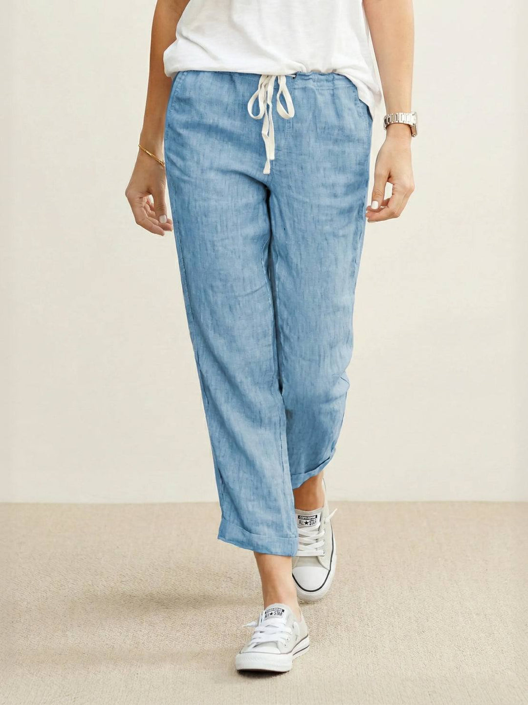 Women's Linen Drawstring Pants