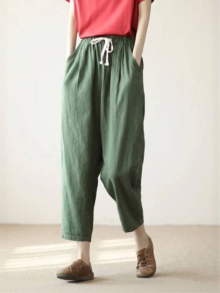 Women's Linen Drawstring Pants