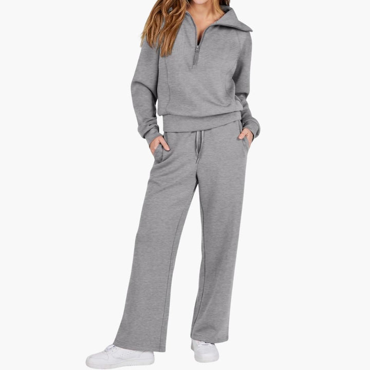 Bryony | Women's Half Zip Tracksuit Set - Navy - Image 17