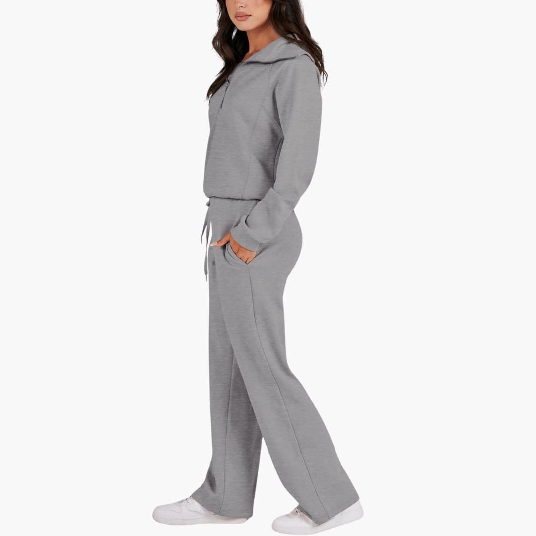 Bryony | Women's Half Zip Tracksuit Set - Navy - Image 18