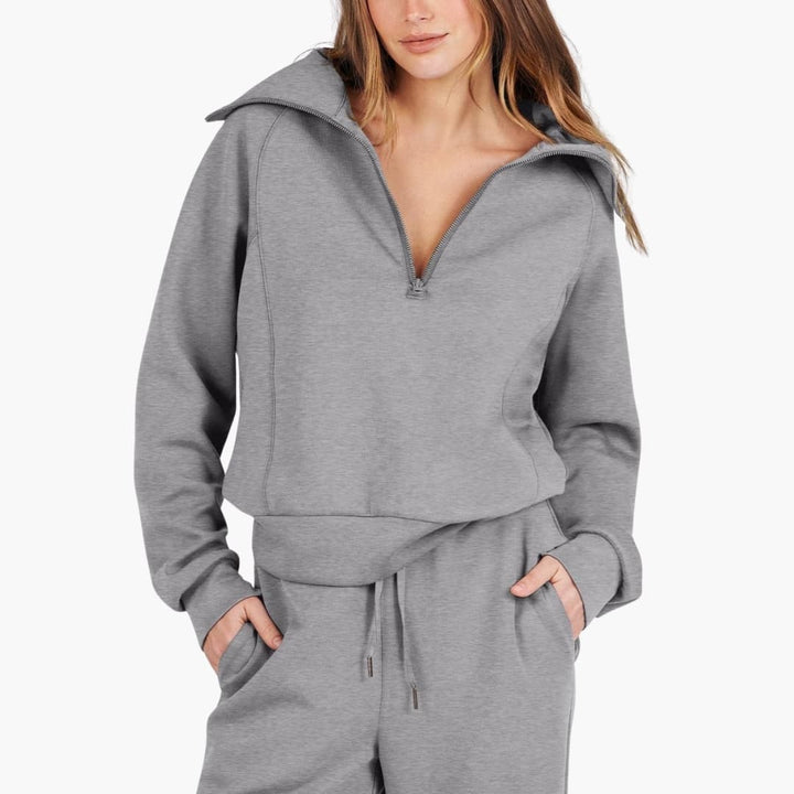 Bryony | Women's Half Zip Tracksuit Set - Navy - Image 19